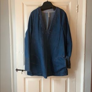 Free People Denim Tunic